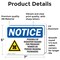 Signmission Radiation & Laser Sign, 5 in H x 7 in W, Vinyl Decal, Rectangle OS-2PACK-NS-D-57-L-17710 - alternate 6
